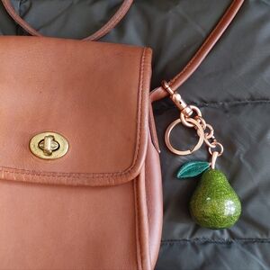 New Pear Hangtag Keychain Charm ( Rose Gold) Handbag Not Included